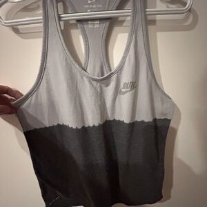 Nike Run Two-Tone Gray Racerback Tank Top